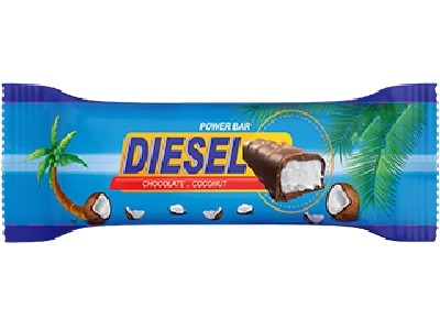 Diesel Nougat with coconut covered with cocoa butter