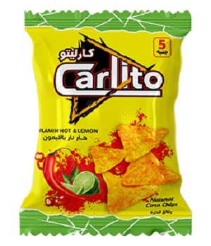Carlito Natural corn flakes with a spicy and lemony taste
