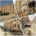 نفيذ مشروع تطوير ورصف منطقة عمارات اسكان مبارك